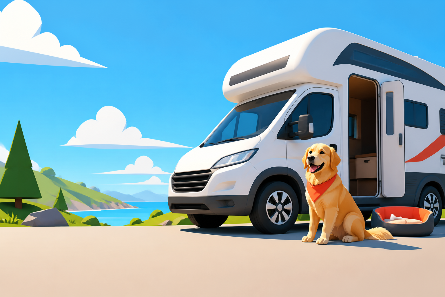 camper huren met hond